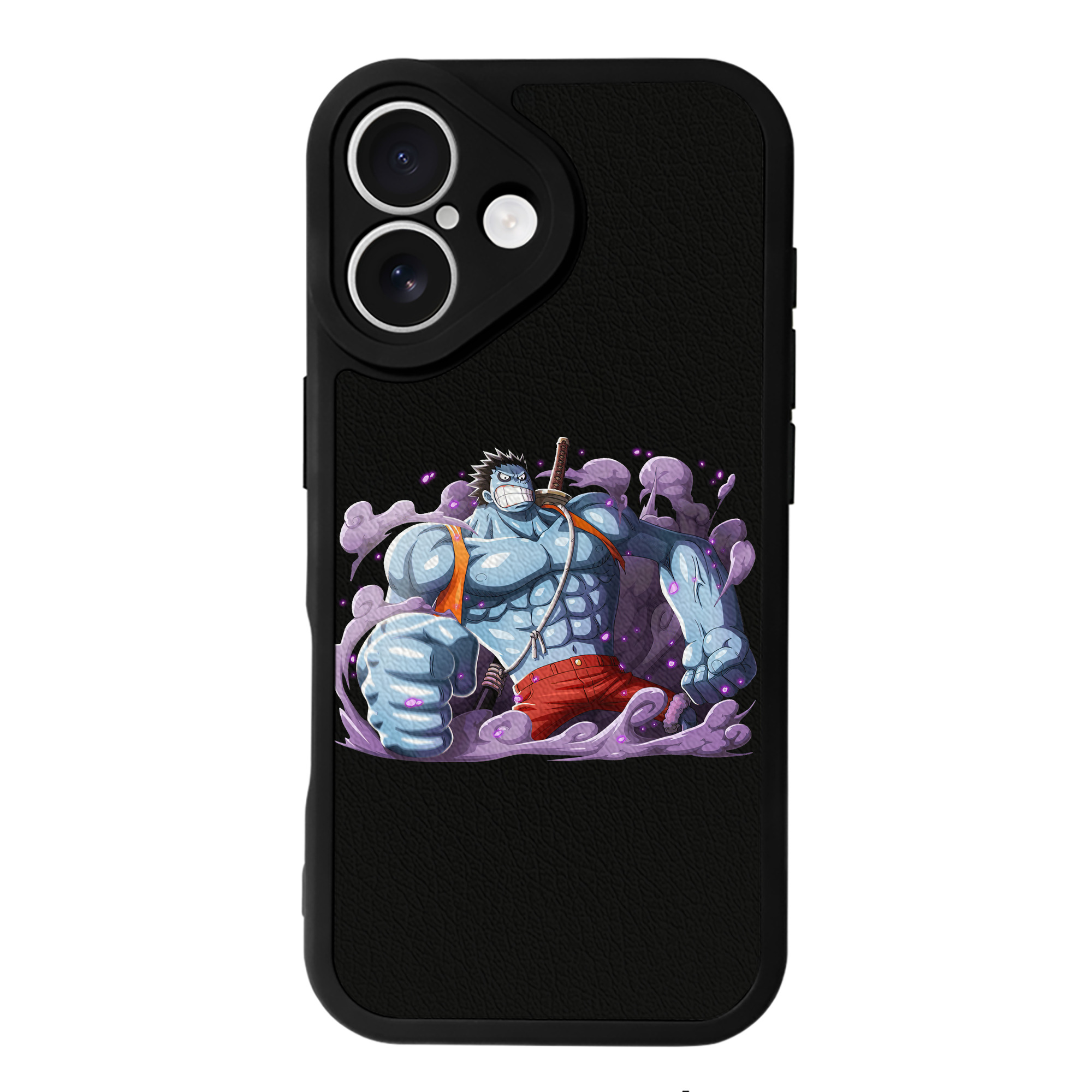 （画像用） ワンピース モンキー・D・ルフィ ONE PIECE Monkey D. Luffy 【iPhone 16シリーズ対応】シリコンスマホケース（レザー調） 材質：シリコン